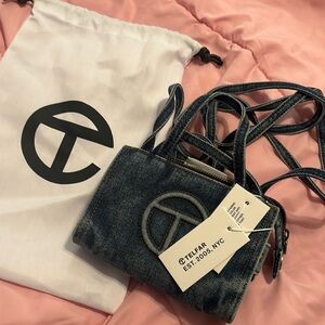 Telfar Small Denim Bag